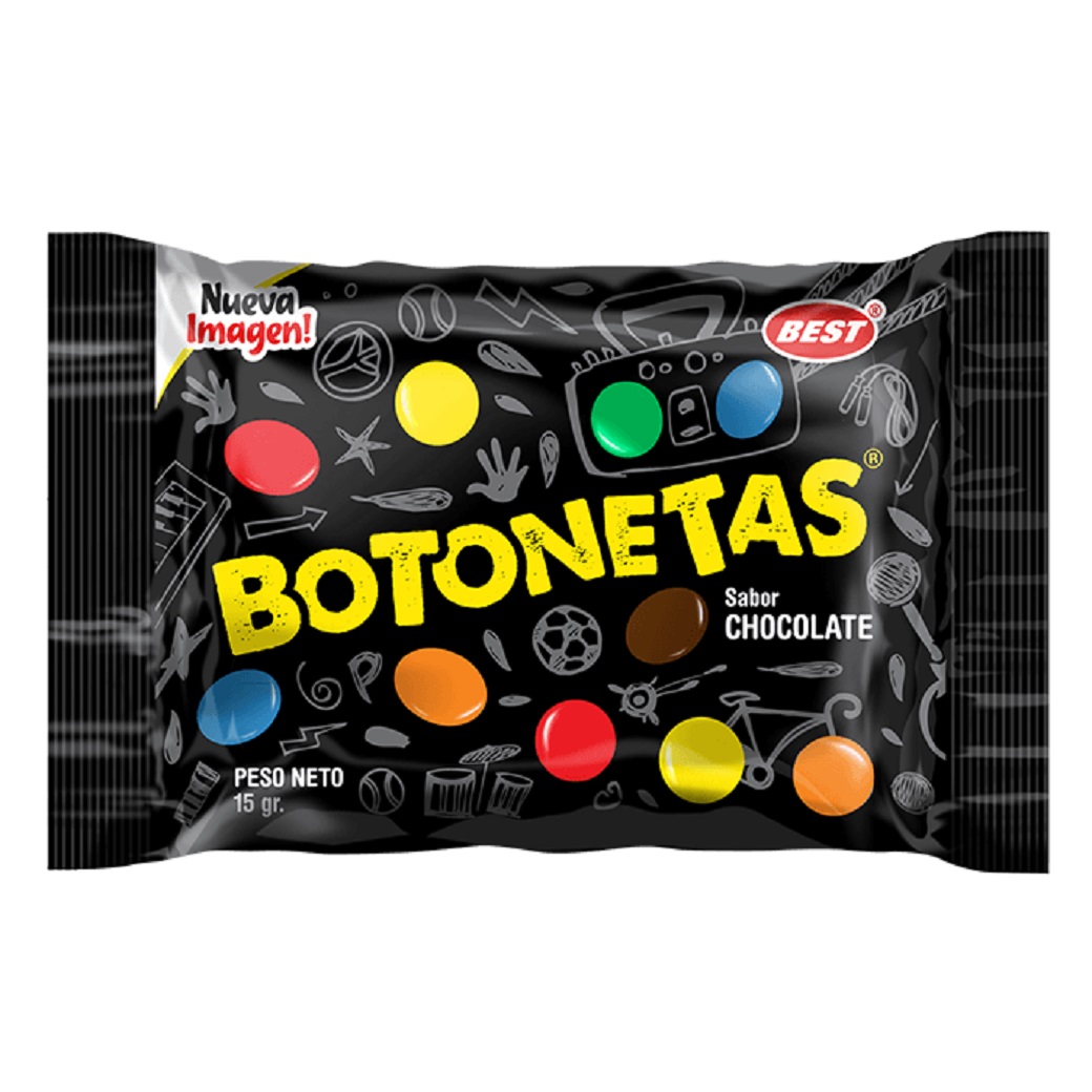 Best Botonetas Chocolate Tira 12Pack