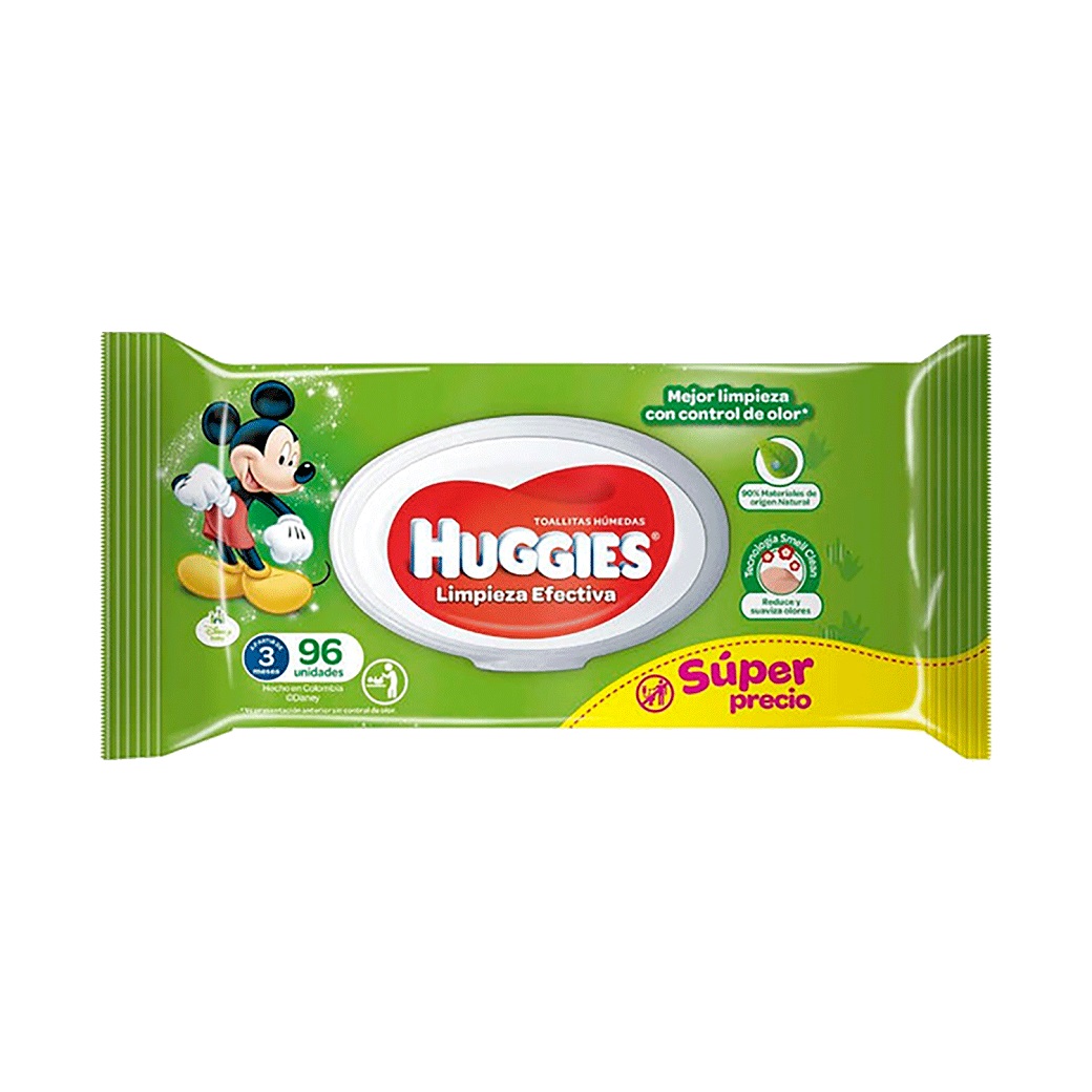 Toalla Humeda Hugggies Active Fresh