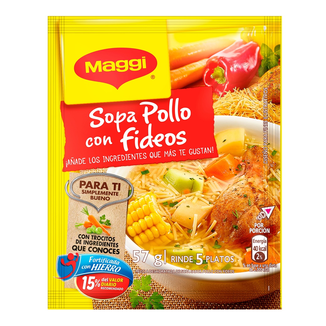 Maggi Sopa Pollo Fideos 57G