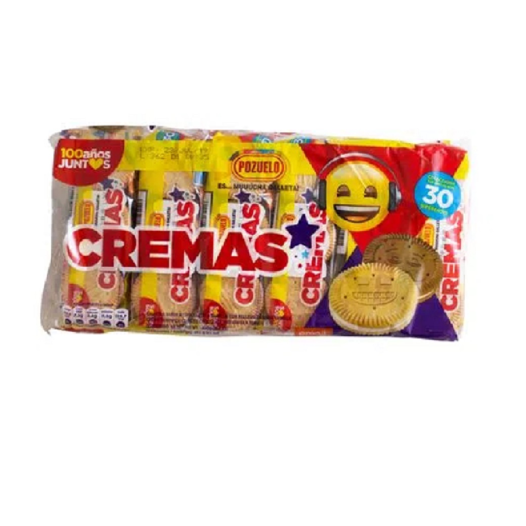 Pozuelo Galleta Crema Paq 12U