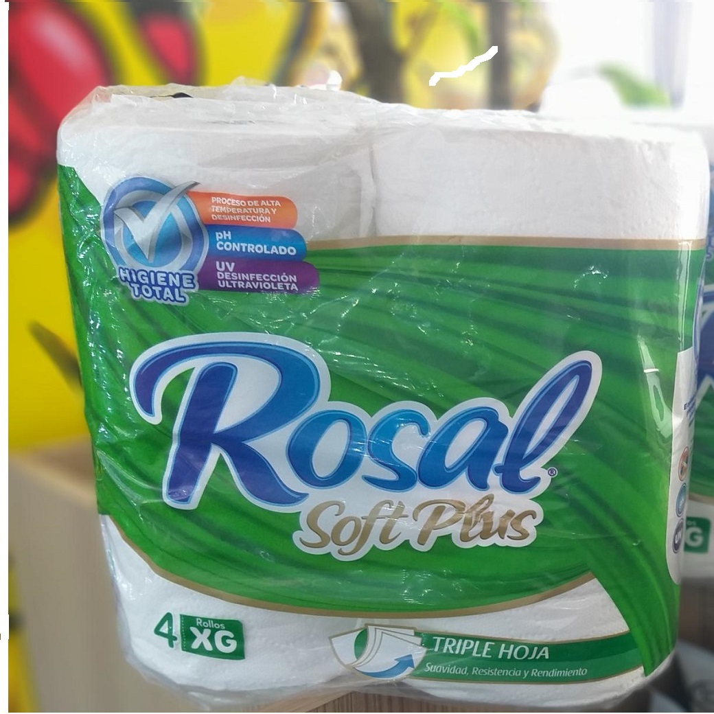Rosal Papel Hig Triple Hoja 4 Rollos