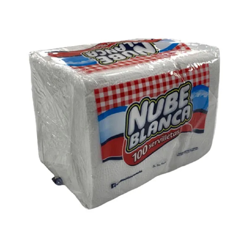 Servilleta Nube Blanca 100U