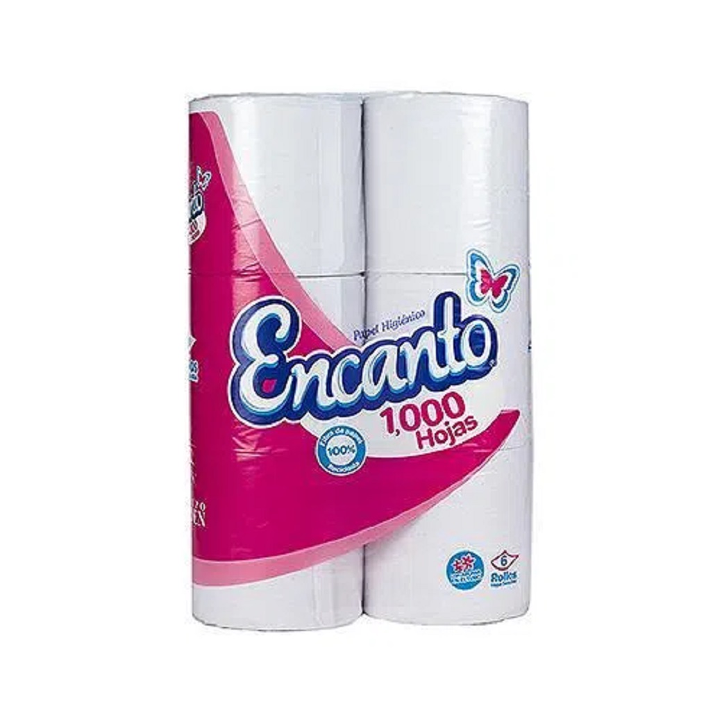 Encanto Papel Hig. Rosa 1000 H 6R