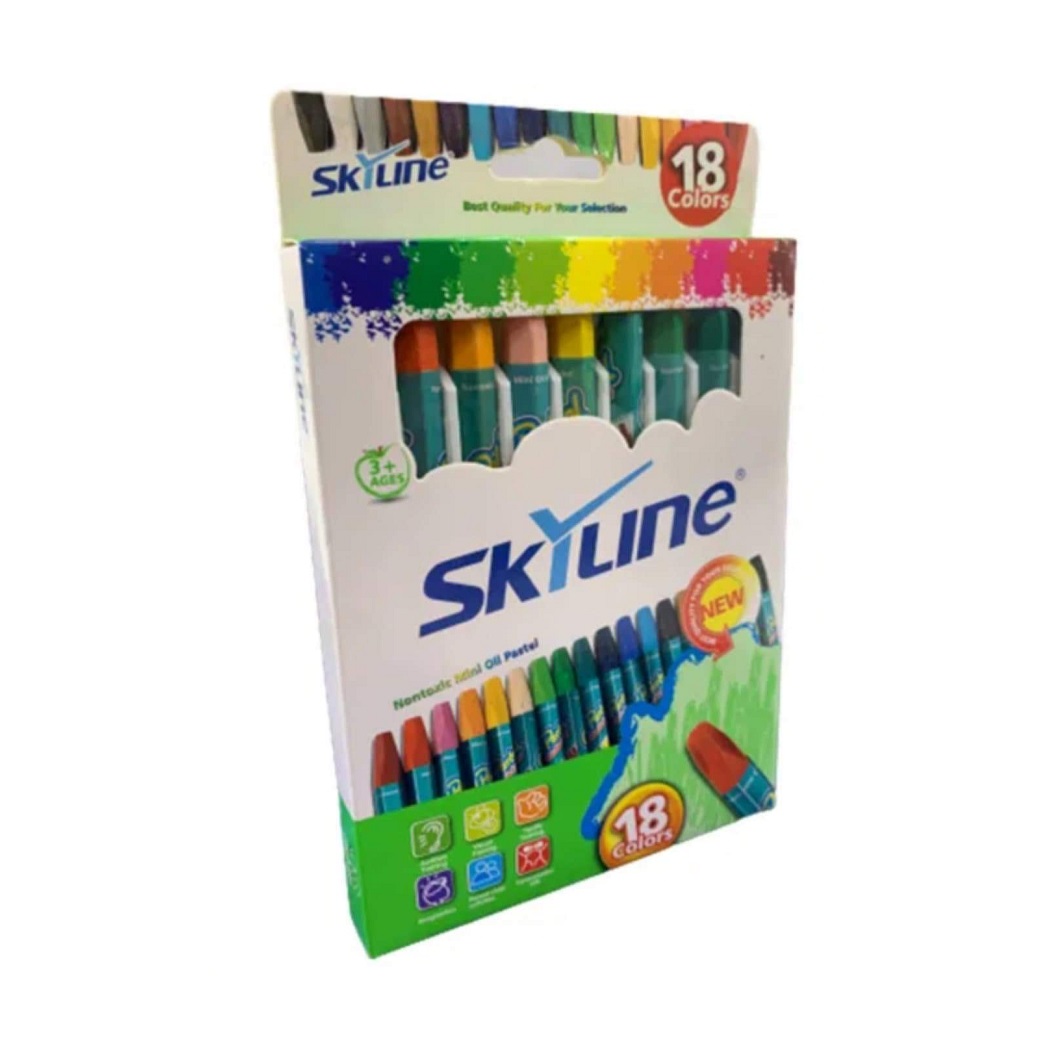 Skyline Crayones Pastel 18U